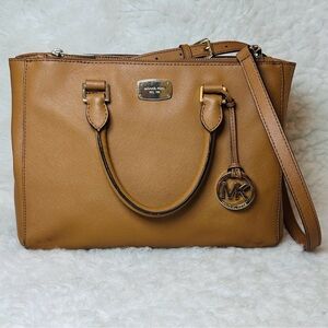 Michael Kors Brown Leather Satchel